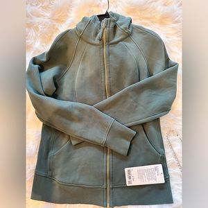 Lululemon Full Zip Hoodie- beautiful green, women’s 12; BNWT